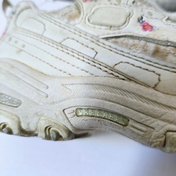 Sketchers D'lites Platform Sneakers Play Condition size 11 Floral Embroidered - Picture 9 of 15